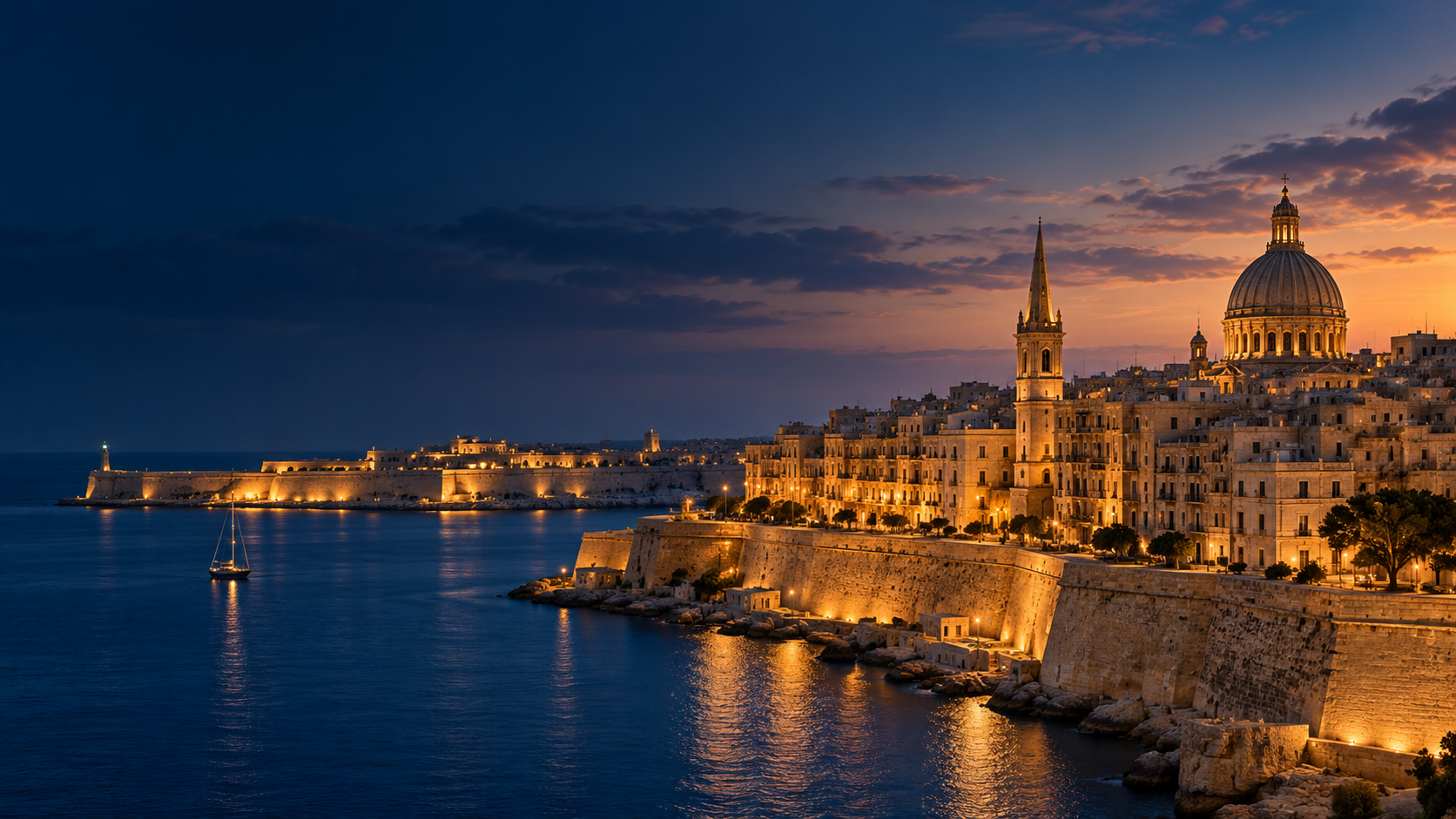 Malta landmark view